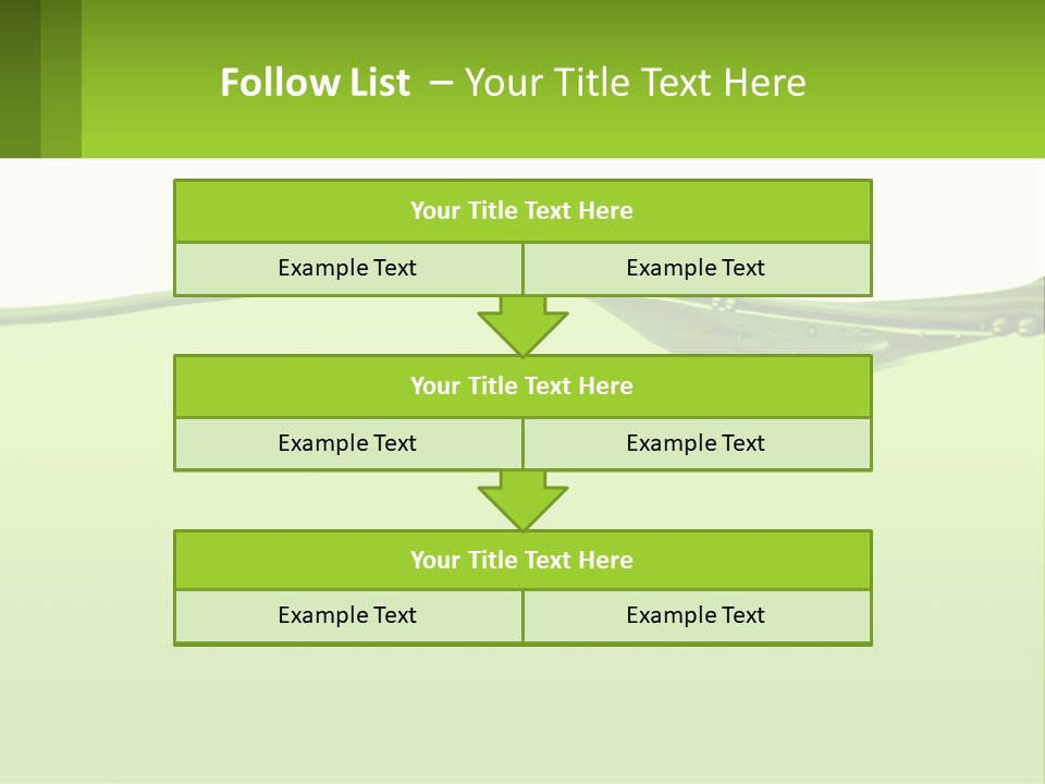 A Green Water Powerpoint Presentation PowerPoint Template