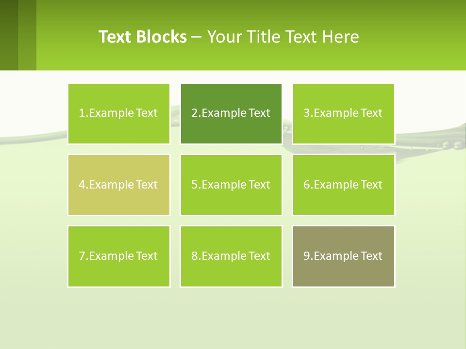 A Green Water Powerpoint Presentation PowerPoint Template