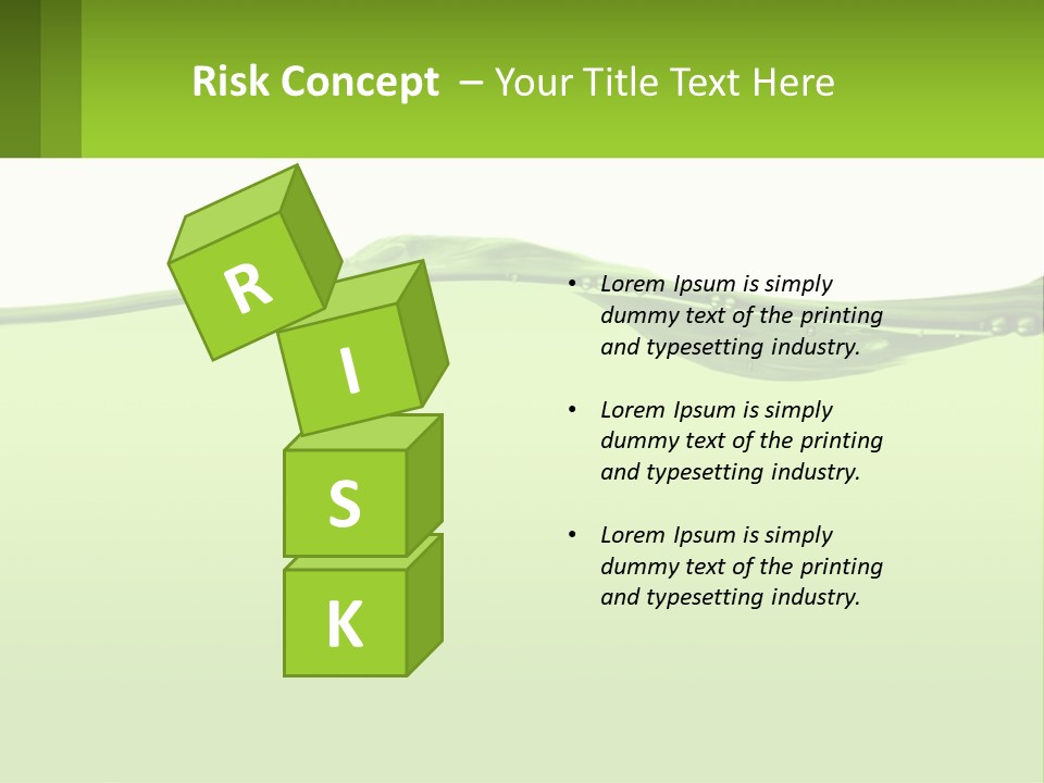 A Green Water Powerpoint Presentation PowerPoint Template