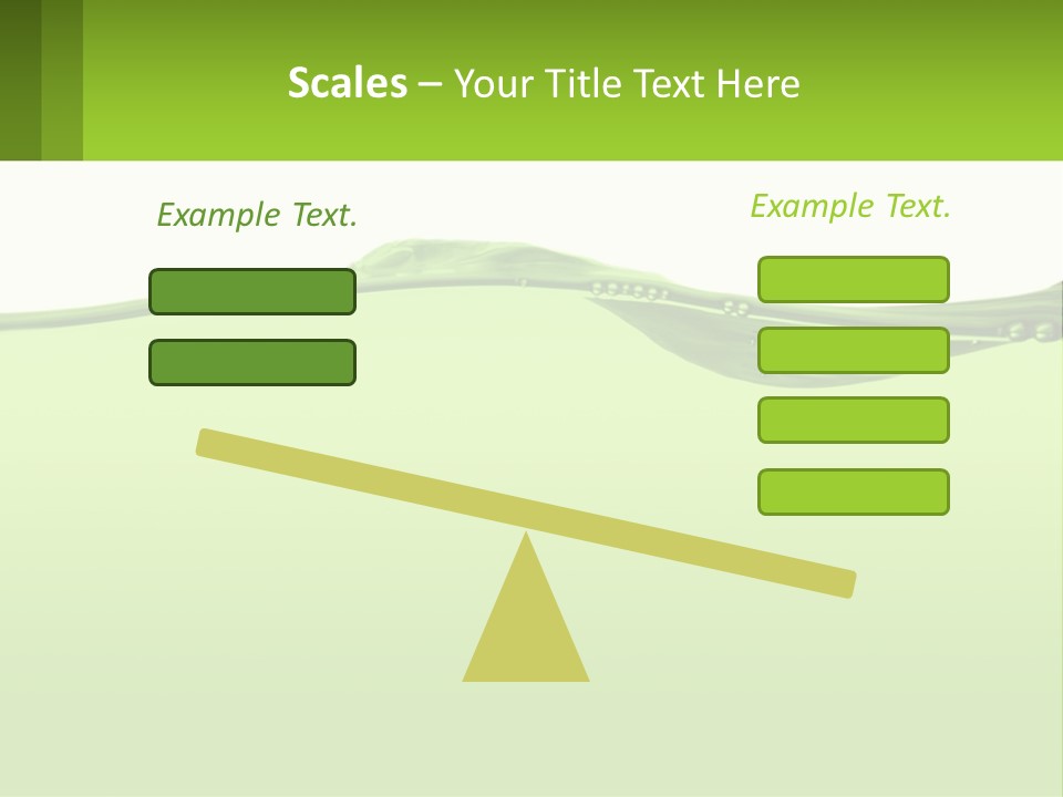 A Green Water Powerpoint Presentation PowerPoint Template