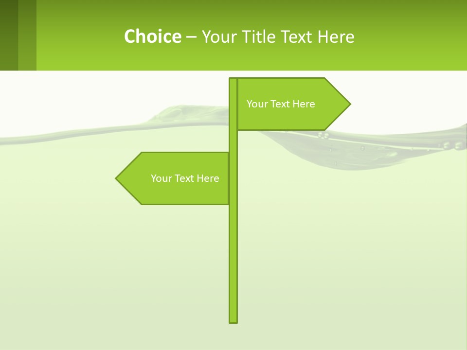 A Green Water Powerpoint Presentation PowerPoint Template
