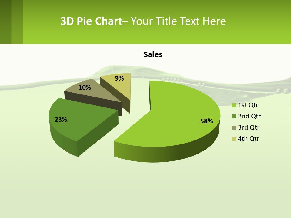 A Green Water Powerpoint Presentation PowerPoint Template