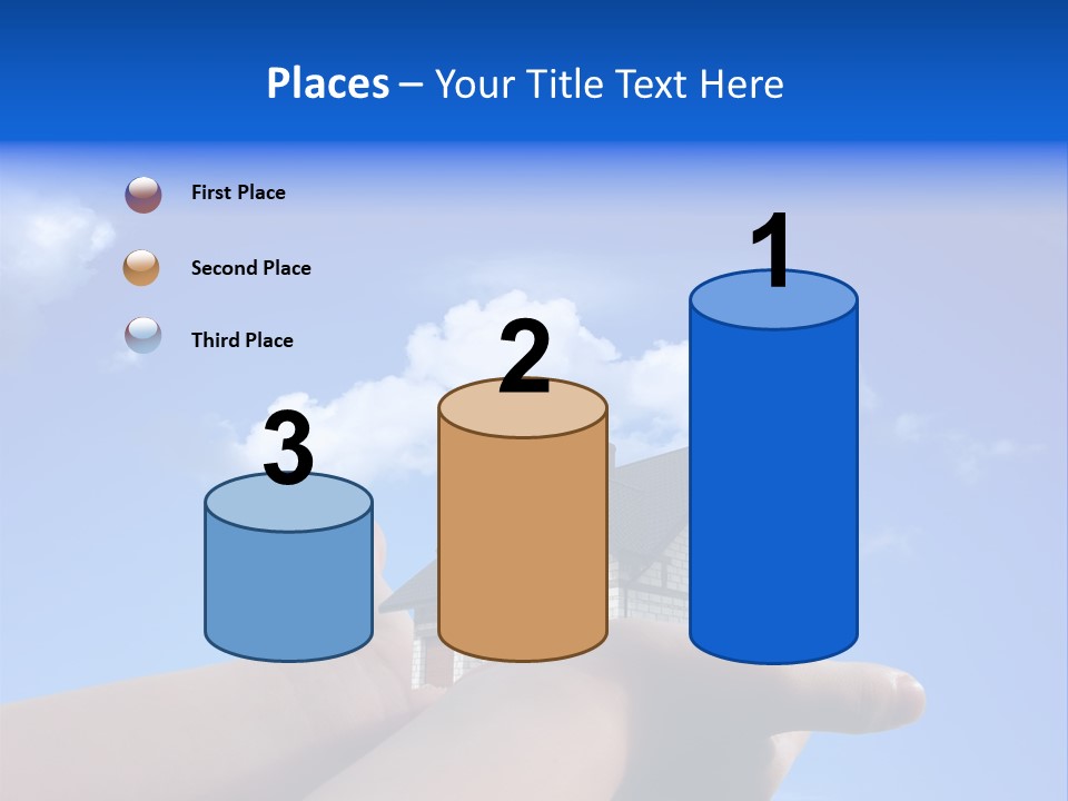 A Person Holding A House In Their Hand PowerPoint Template