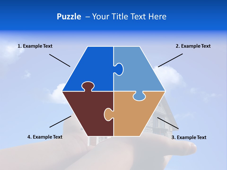 A Person Holding A House In Their Hand PowerPoint Template