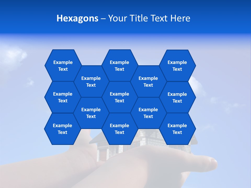 A Person Holding A House In Their Hand PowerPoint Template