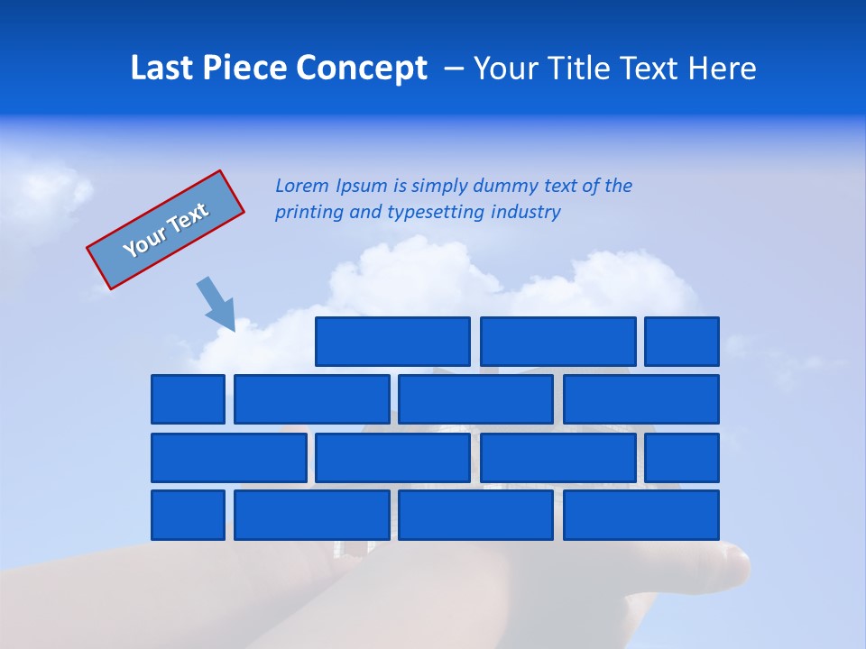 A Person Holding A House In Their Hand PowerPoint Template