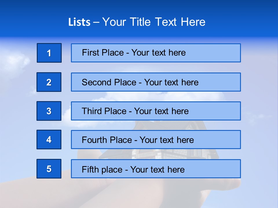 A Person Holding A House In Their Hand PowerPoint Template