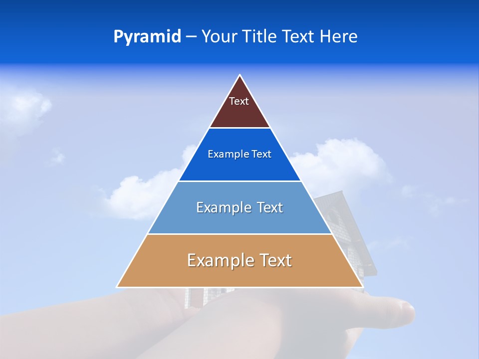 A Person Holding A House In Their Hand PowerPoint Template