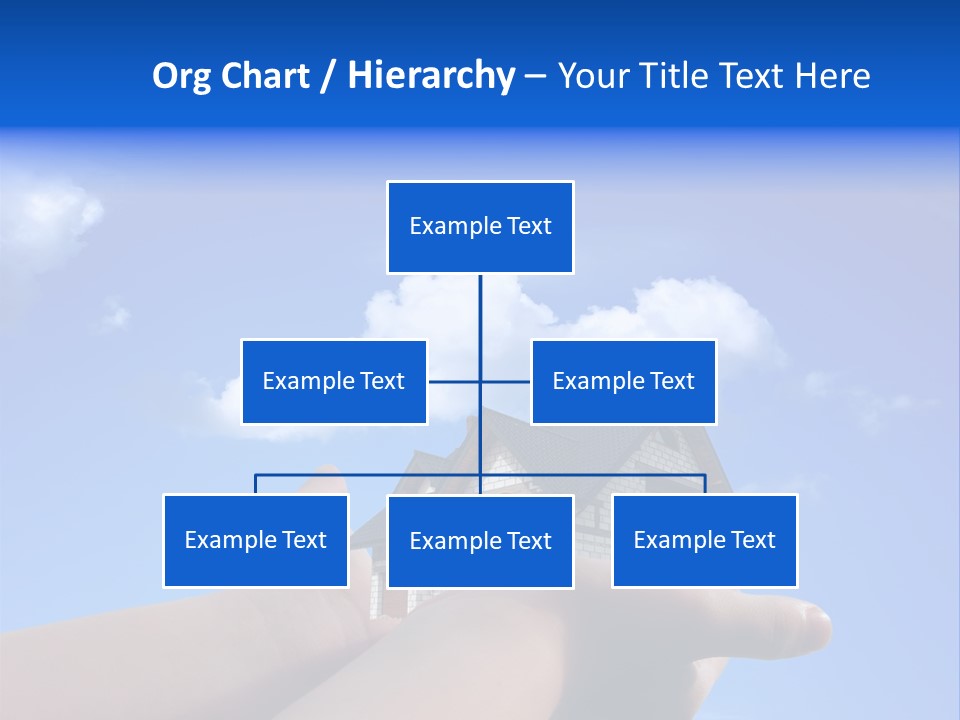 A Person Holding A House In Their Hand PowerPoint Template