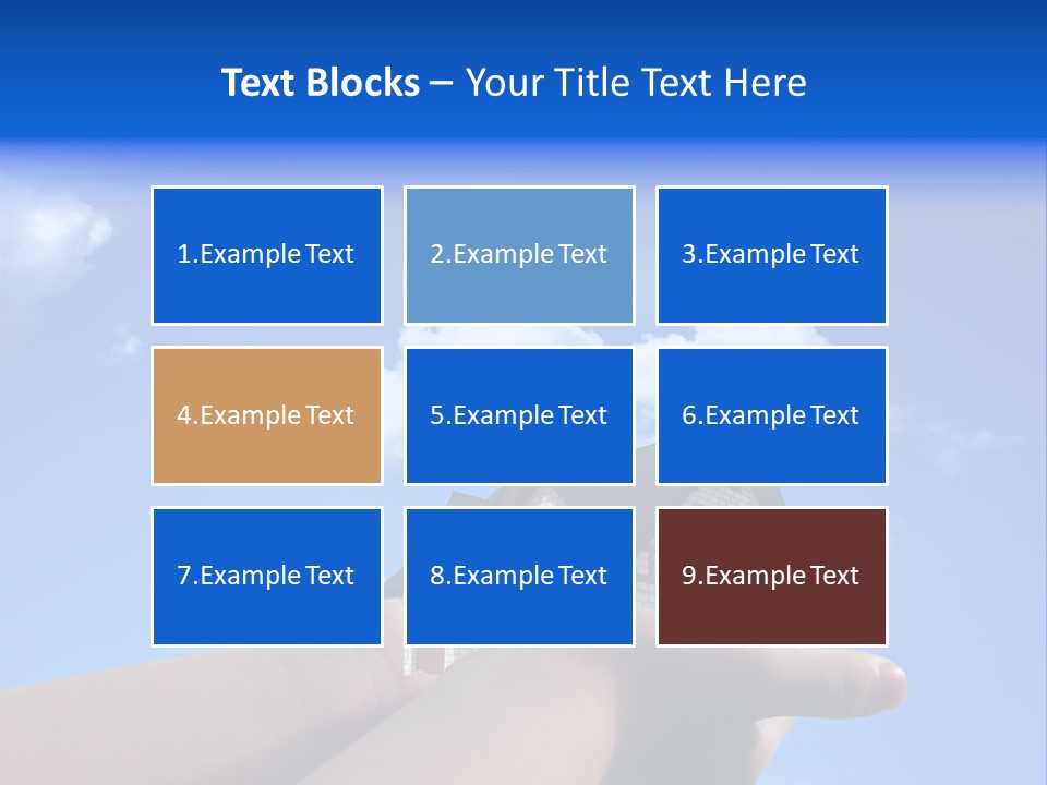 A Person Holding A House In Their Hand PowerPoint Template