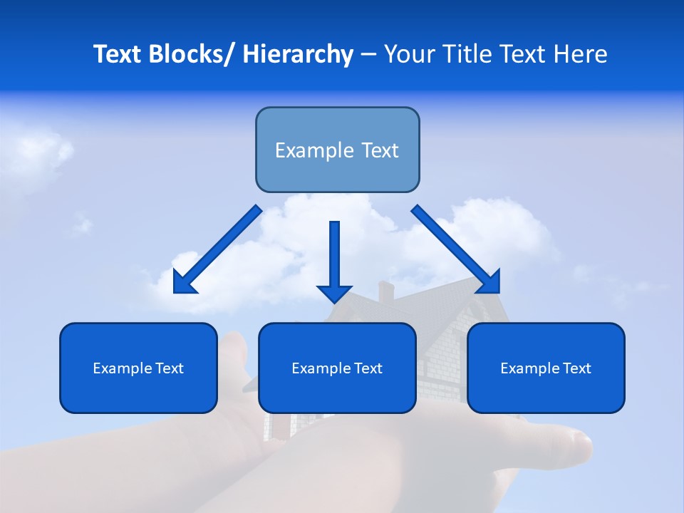 A Person Holding A House In Their Hand PowerPoint Template