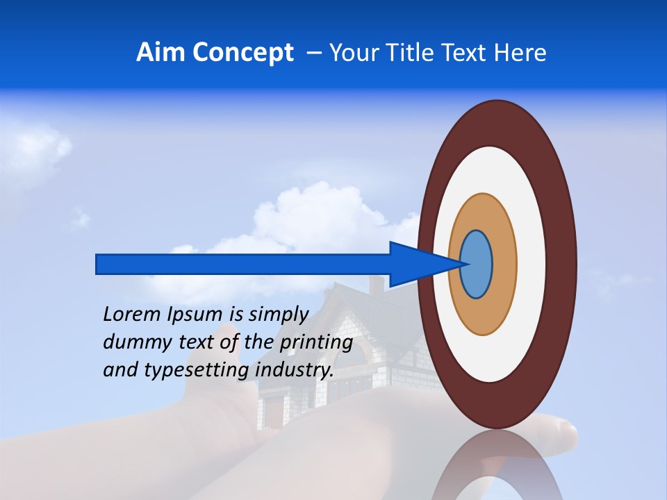 A Person Holding A House In Their Hand PowerPoint Template