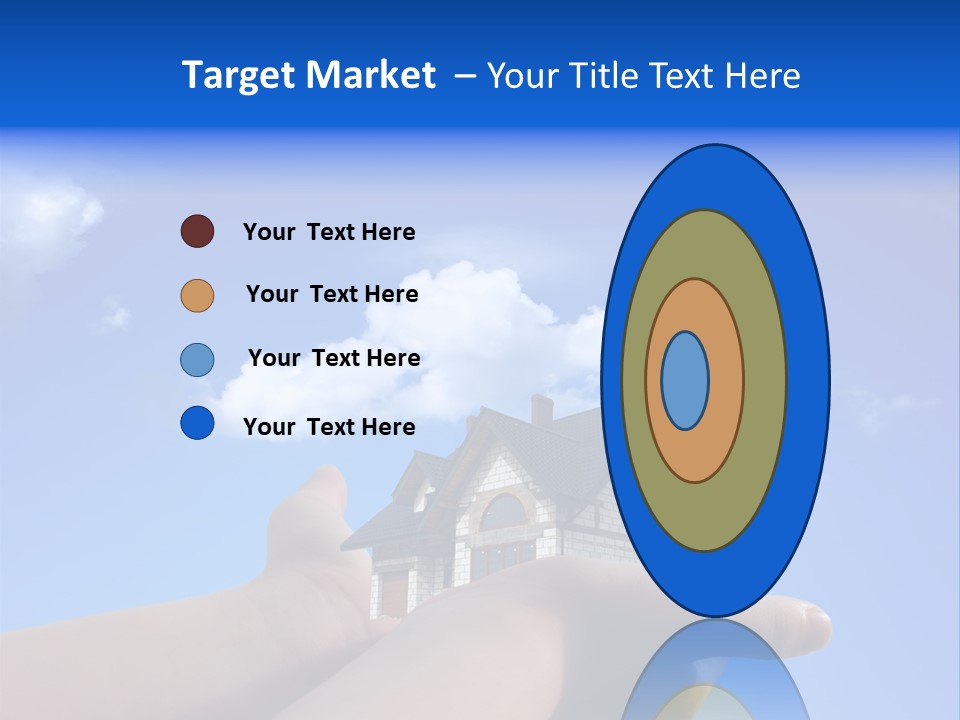 A Person Holding A House In Their Hand PowerPoint Template