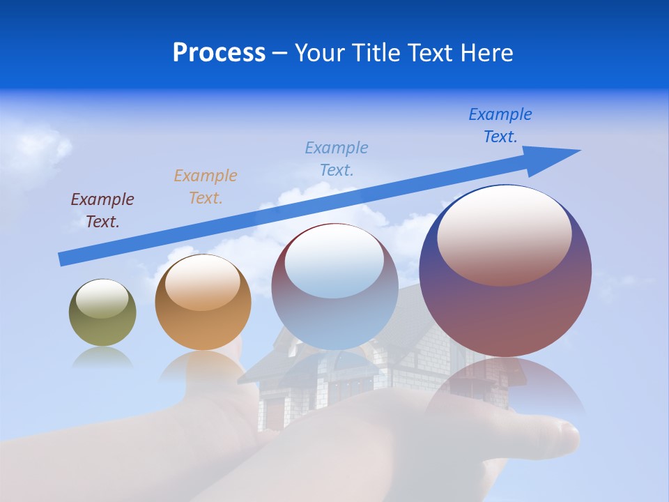 A Person Holding A House In Their Hand PowerPoint Template