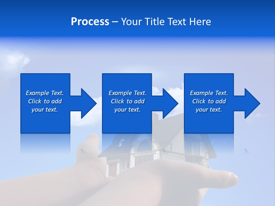 A Person Holding A House In Their Hand PowerPoint Template
