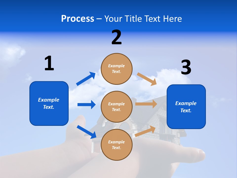 A Person Holding A House In Their Hand PowerPoint Template