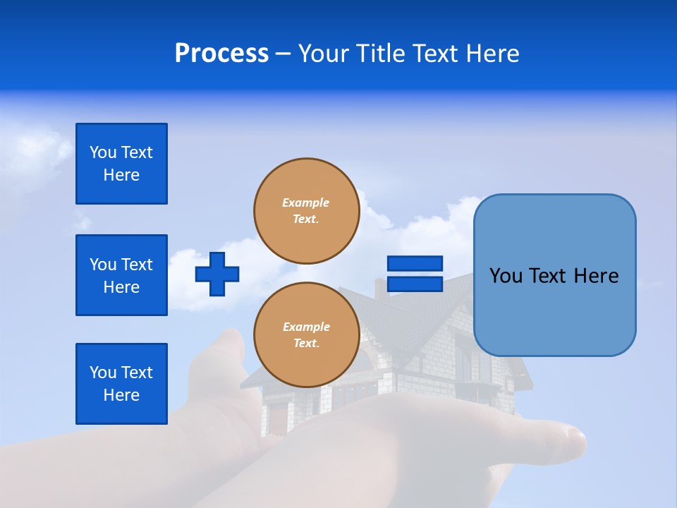 A Person Holding A House In Their Hand PowerPoint Template