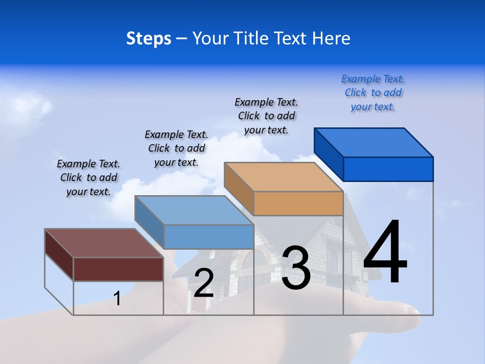 A Person Holding A House In Their Hand PowerPoint Template