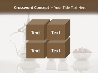 A Silver Tea Pot And Cups On A Table PowerPoint Template