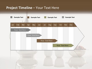 A Silver Tea Pot And Cups On A Table PowerPoint Template