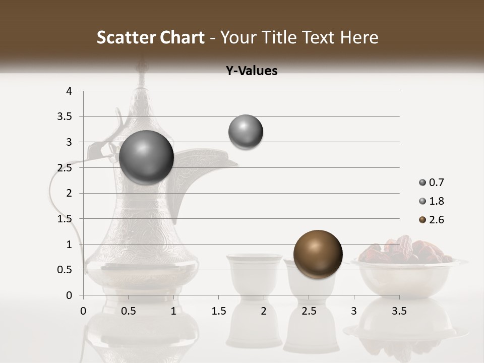 A Silver Tea Pot And Cups On A Table PowerPoint Template