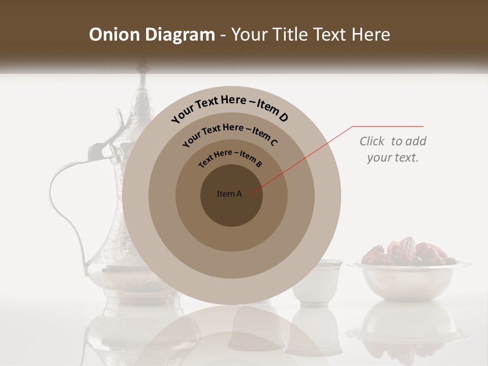 A Silver Tea Pot And Cups On A Table PowerPoint Template