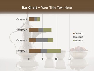 A Silver Tea Pot And Cups On A Table PowerPoint Template