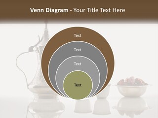 A Silver Tea Pot And Cups On A Table PowerPoint Template
