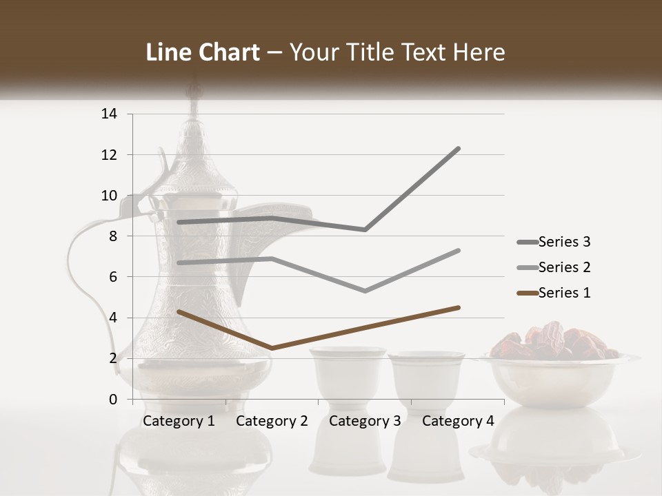 A Silver Tea Pot And Cups On A Table PowerPoint Template