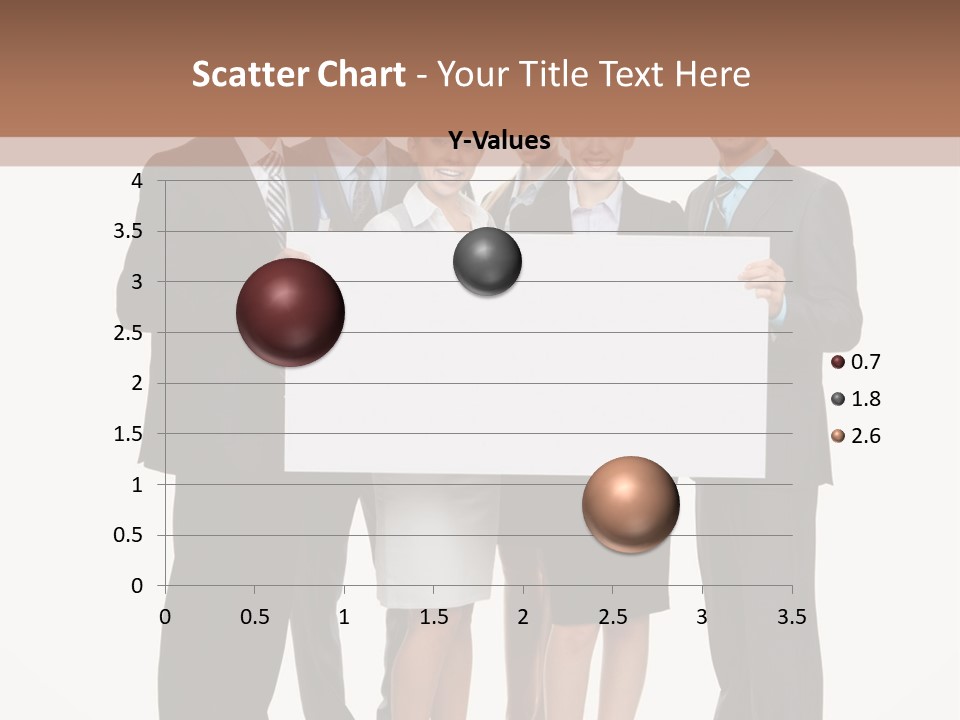 A Group Of Business People Holding A White Board PowerPoint Template