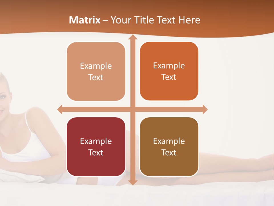 A Woman In A White Bikini Laying On A Bed PowerPoint Template