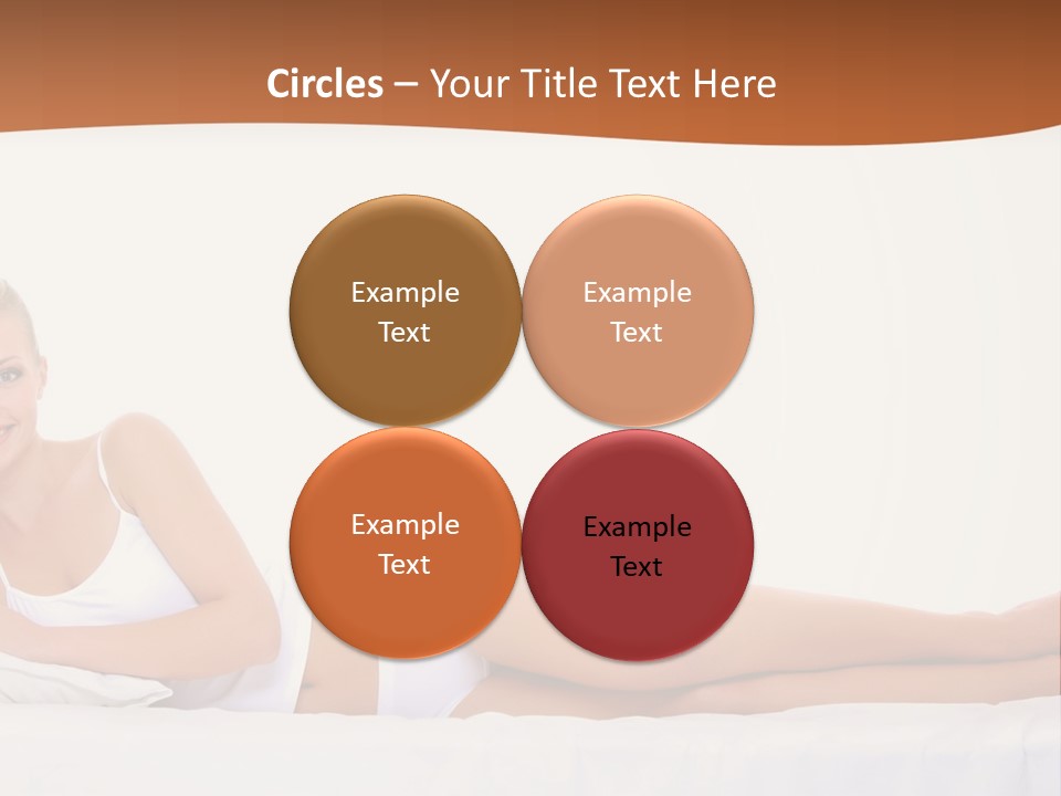 A Woman In A White Bikini Laying On A Bed PowerPoint Template