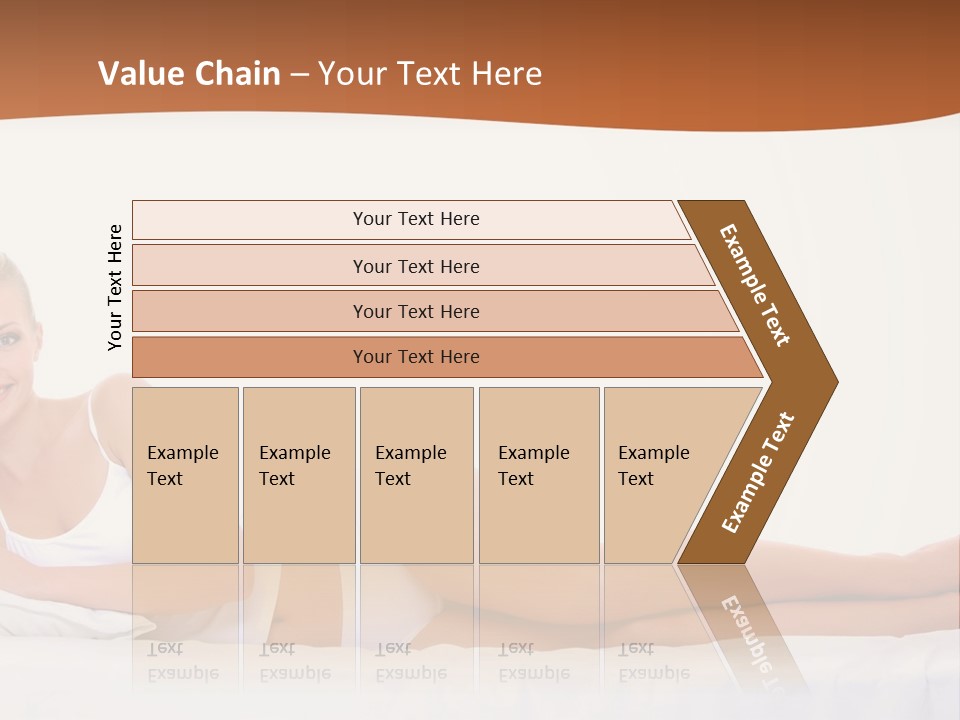 A Woman In A White Bikini Laying On A Bed PowerPoint Template
