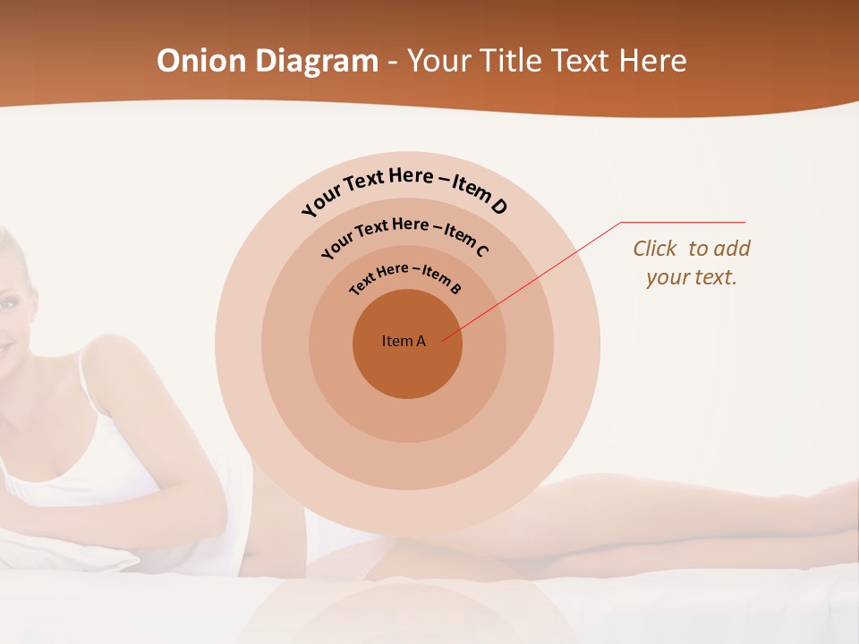 A Woman In A White Bikini Laying On A Bed PowerPoint Template