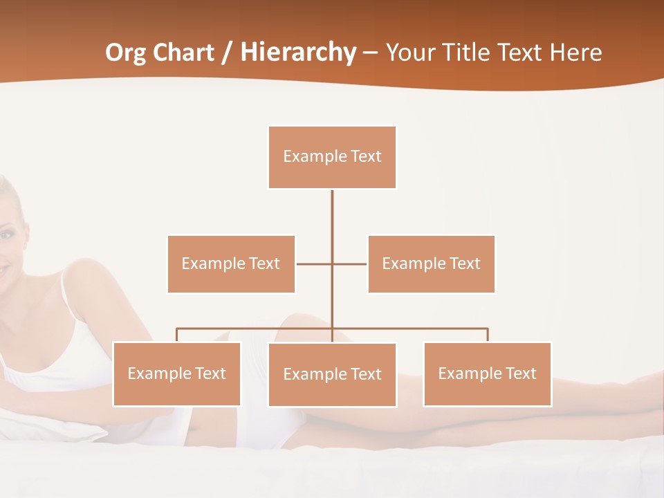 A Woman In A White Bikini Laying On A Bed PowerPoint Template