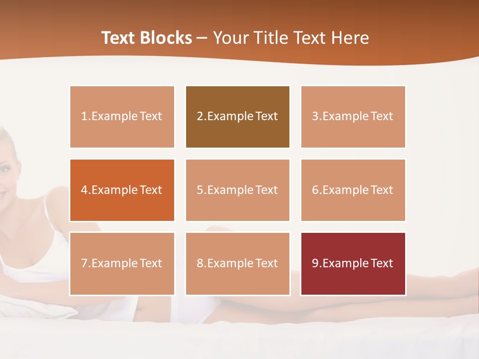 A Woman In A White Bikini Laying On A Bed PowerPoint Template