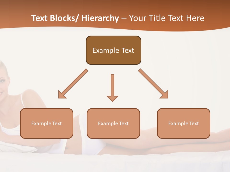 A Woman In A White Bikini Laying On A Bed PowerPoint Template