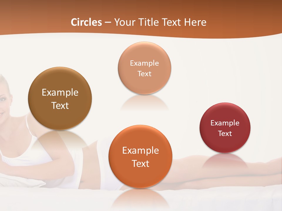 A Woman In A White Bikini Laying On A Bed PowerPoint Template