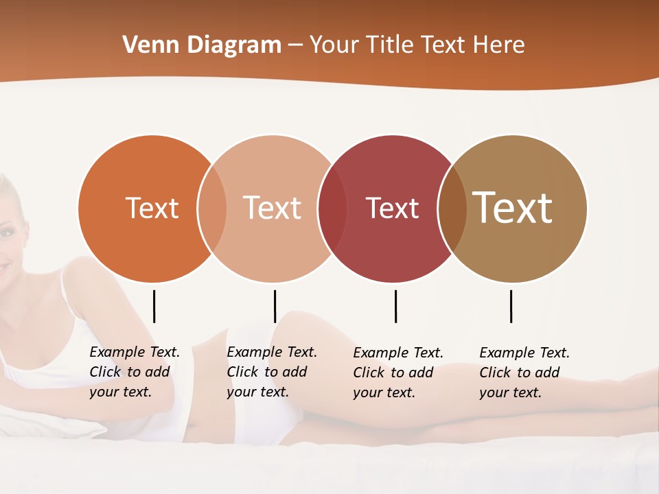 A Woman In A White Bikini Laying On A Bed PowerPoint Template