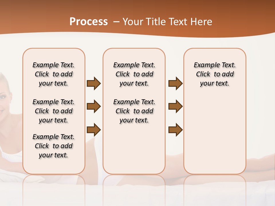 A Woman In A White Bikini Laying On A Bed PowerPoint Template