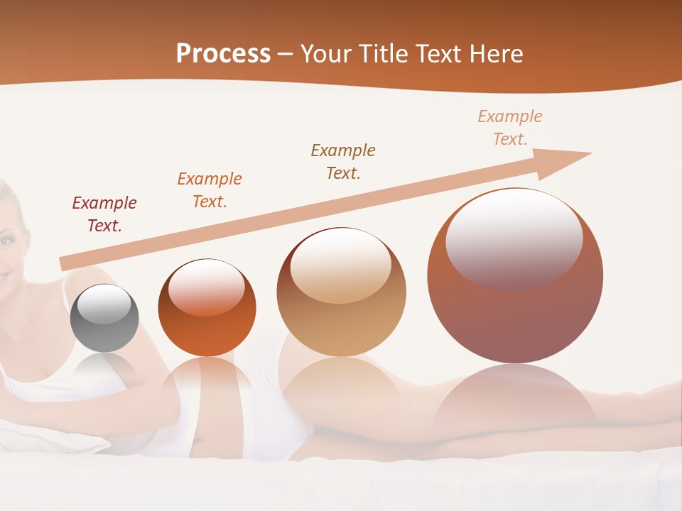 A Woman In A White Bikini Laying On A Bed PowerPoint Template