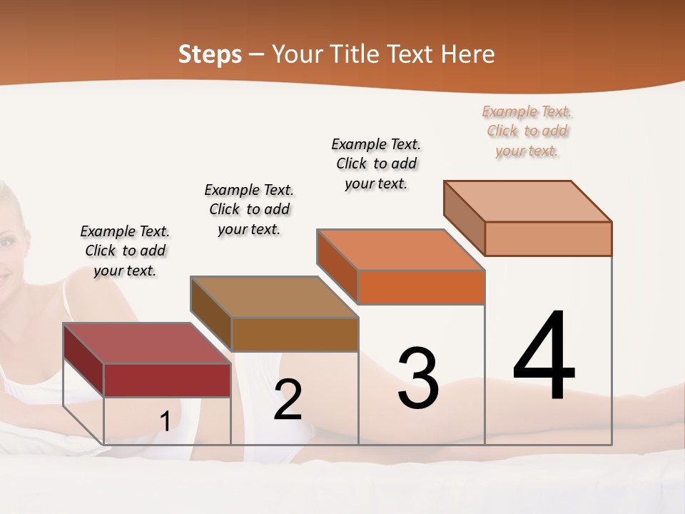 A Woman In A White Bikini Laying On A Bed PowerPoint Template