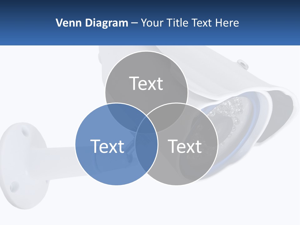 A Security Camera With The Name Of The Company PowerPoint Template