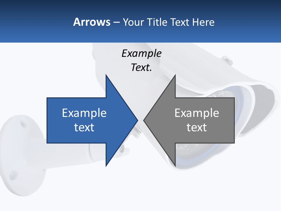 A Security Camera With The Name Of The Company PowerPoint Template