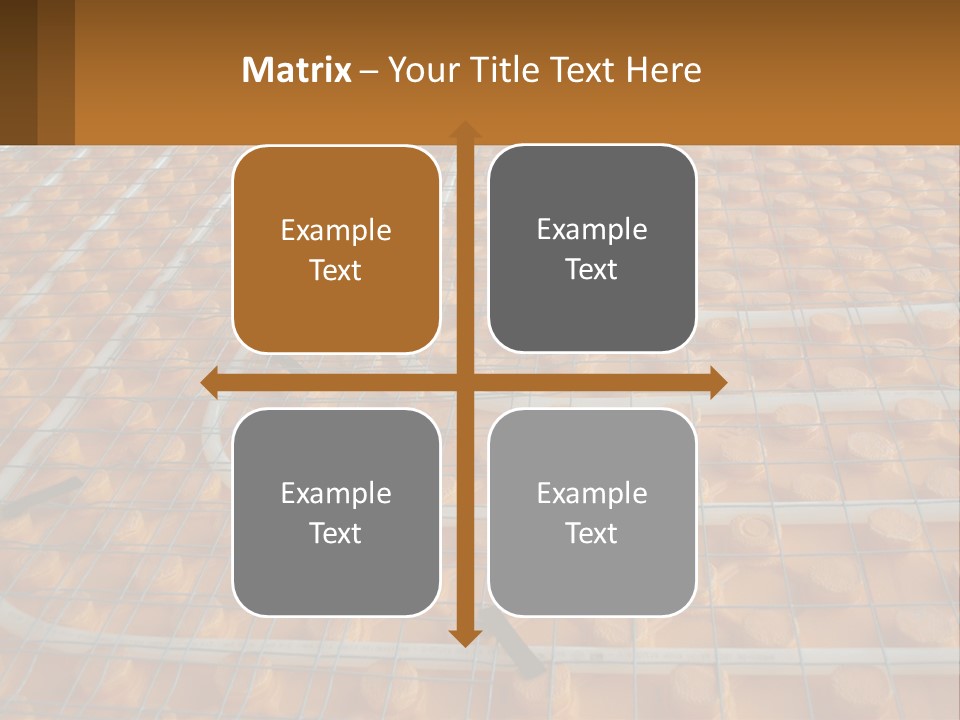 A Group Of Oranges Sitting On Top Of A Conveyor Belt PowerPoint Template