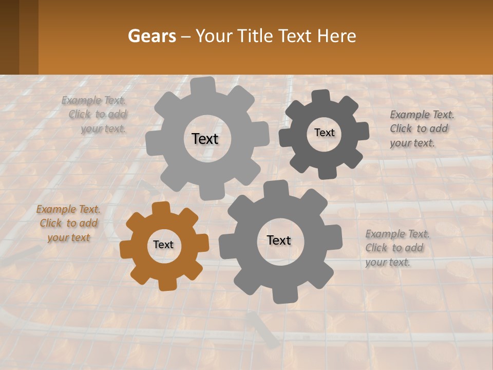 A Group Of Oranges Sitting On Top Of A Conveyor Belt PowerPoint Template