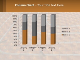 A Group Of Oranges Sitting On Top Of A Conveyor Belt PowerPoint Template