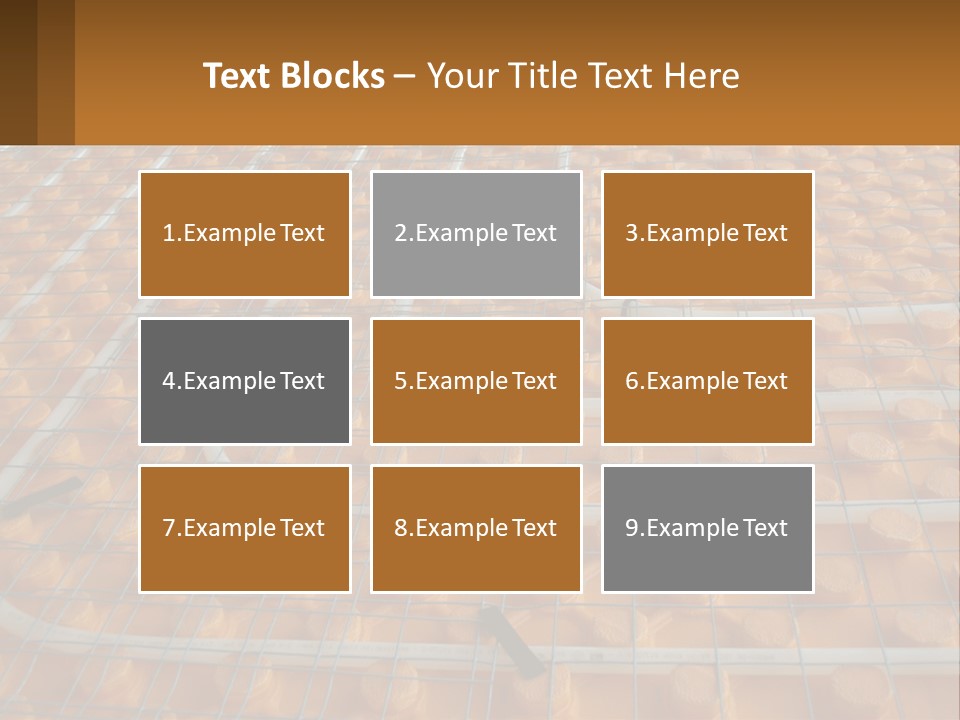 A Group Of Oranges Sitting On Top Of A Conveyor Belt PowerPoint Template