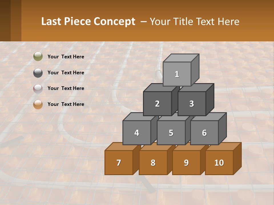 A Group Of Oranges Sitting On Top Of A Conveyor Belt PowerPoint Template