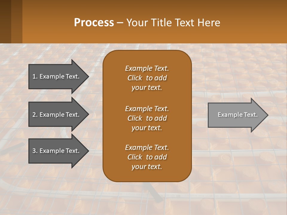 A Group Of Oranges Sitting On Top Of A Conveyor Belt PowerPoint Template